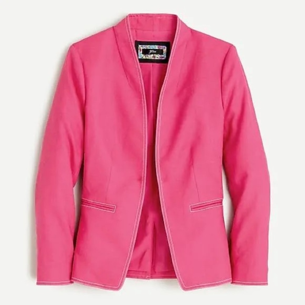 J Crew Pink Blazer Tailored Modern Design